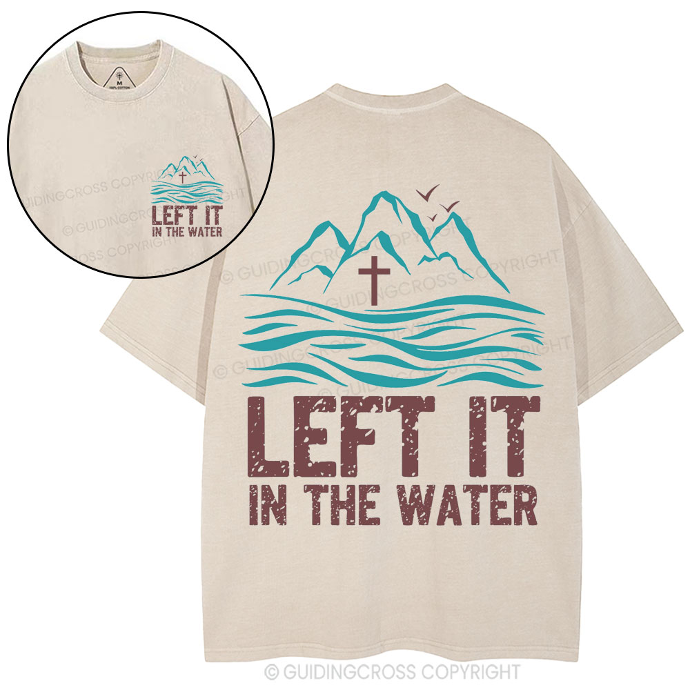 Let It In The Water Christian Washed T-Shirt