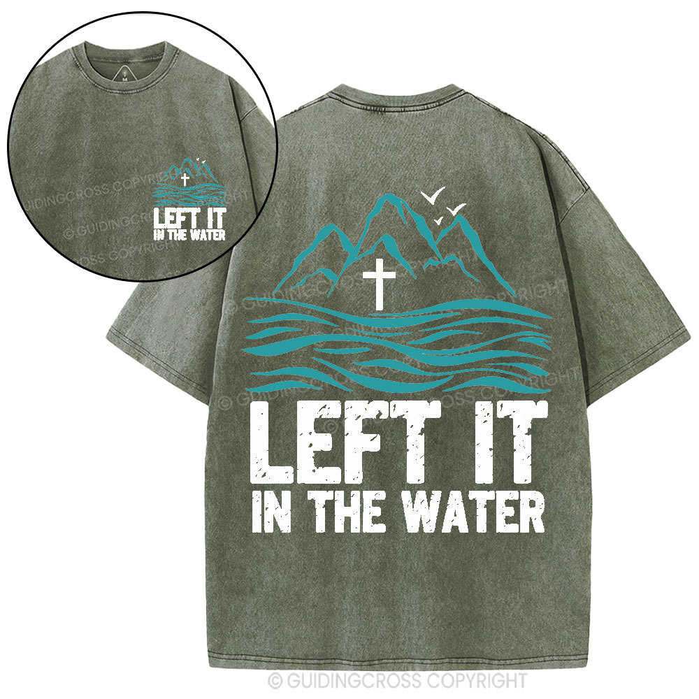 Let It In The Water Christian Washed T-Shirt