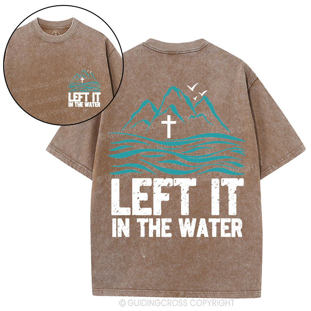 Let It In The Water Christian Washed T-Shirt