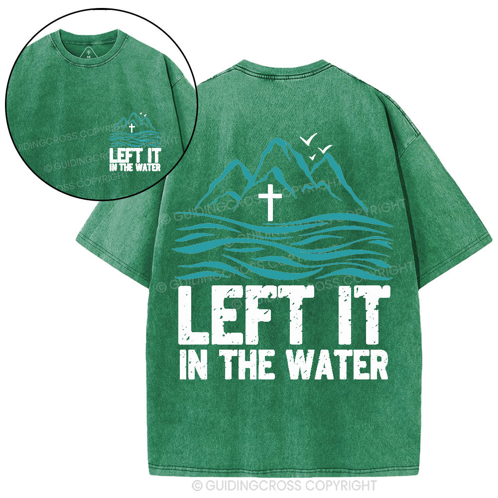 Let It In The Water Christian Washed T-Shirt