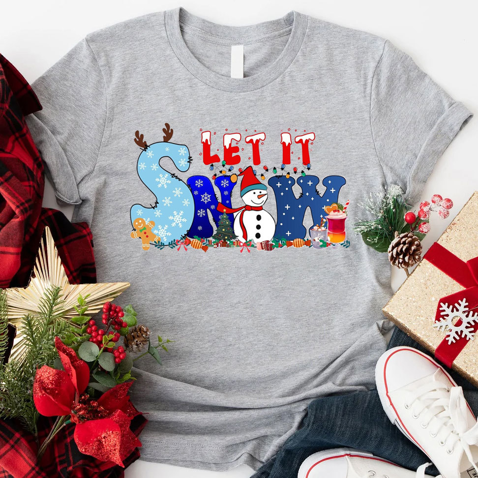 Let It Snow Christian Tee