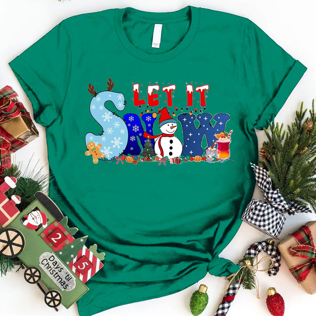 Let It Snow Christian Tee