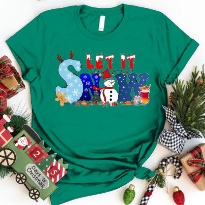 Let It Snow Christian Tee
