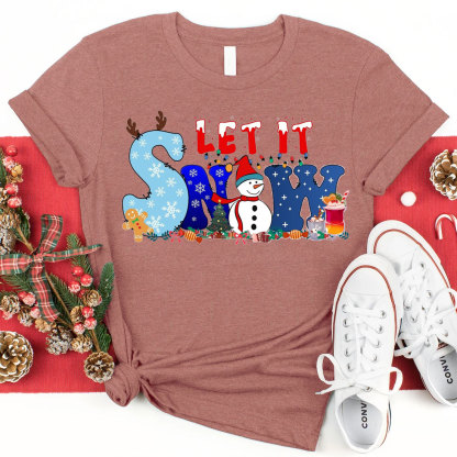 Let It Snow Christian Tee