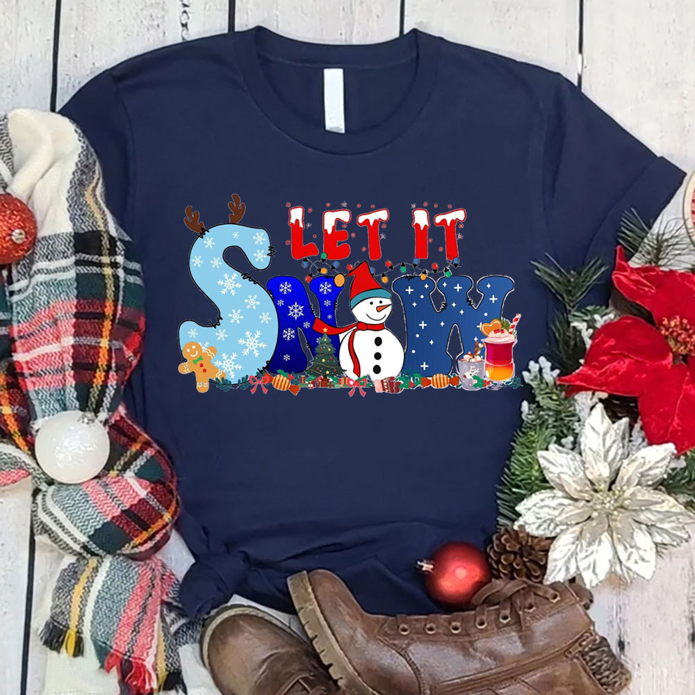 Let It Snow Christian Tee