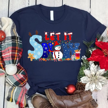 Let It Snow Christian Tee