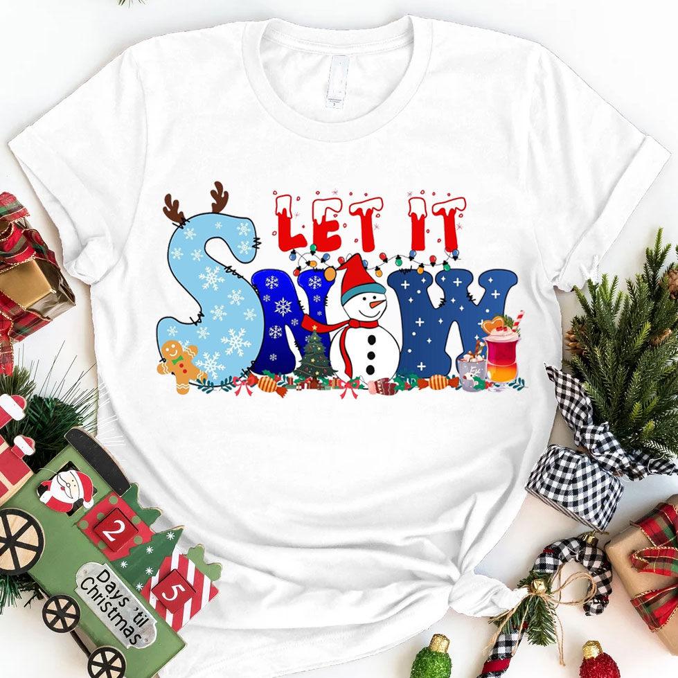Let It Snow Christian Tee