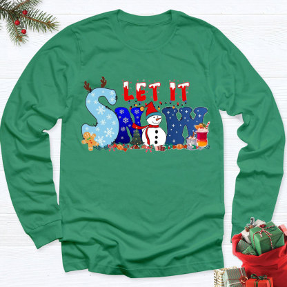 Let It Snowman Long Sleeve Christian T-Shirt