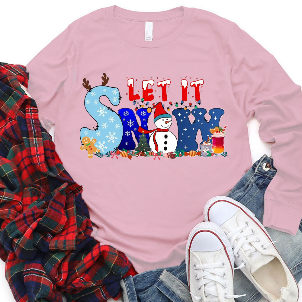 Let It Snowman Long Sleeve Christian T-Shirt