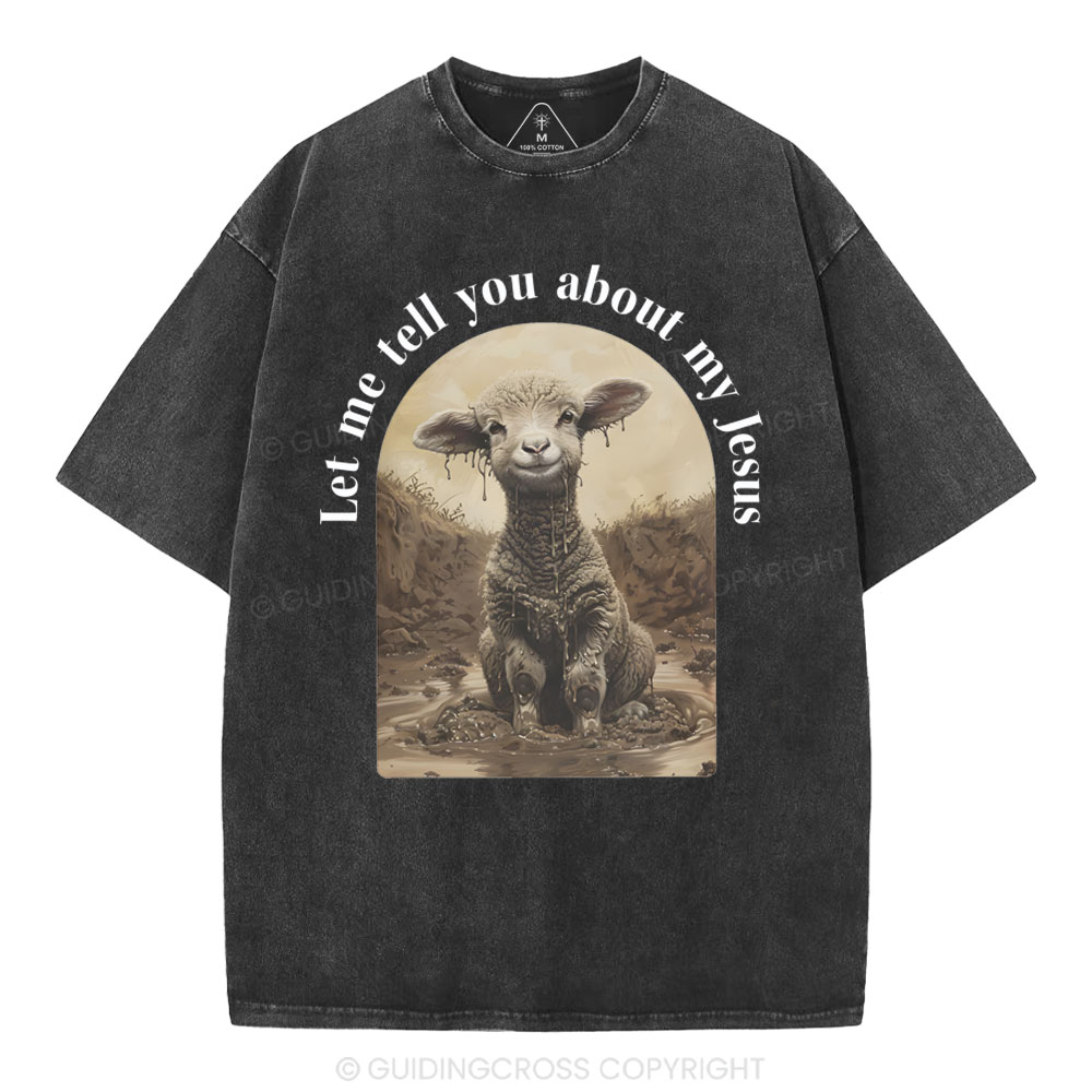 Let Me Tell You About Jesus Christian Washed T-Shirt