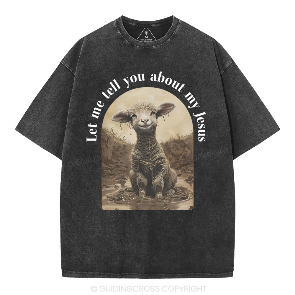 Let Me Tell You About Jesus Christian Washed T-Shirt