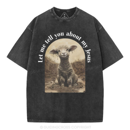 Let Me Tell You About Jesus Christian Washed T-Shirt