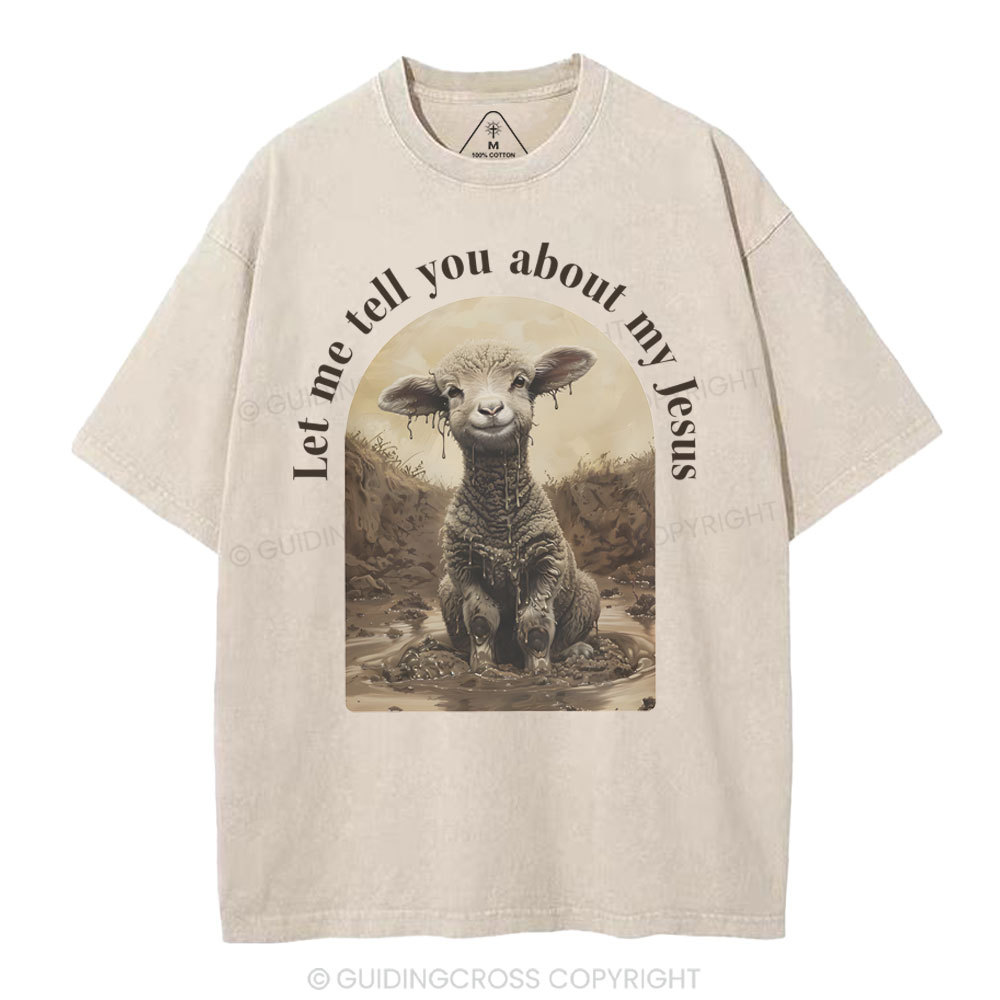 Let Me Tell You About Jesus Christian Washed T-Shirt