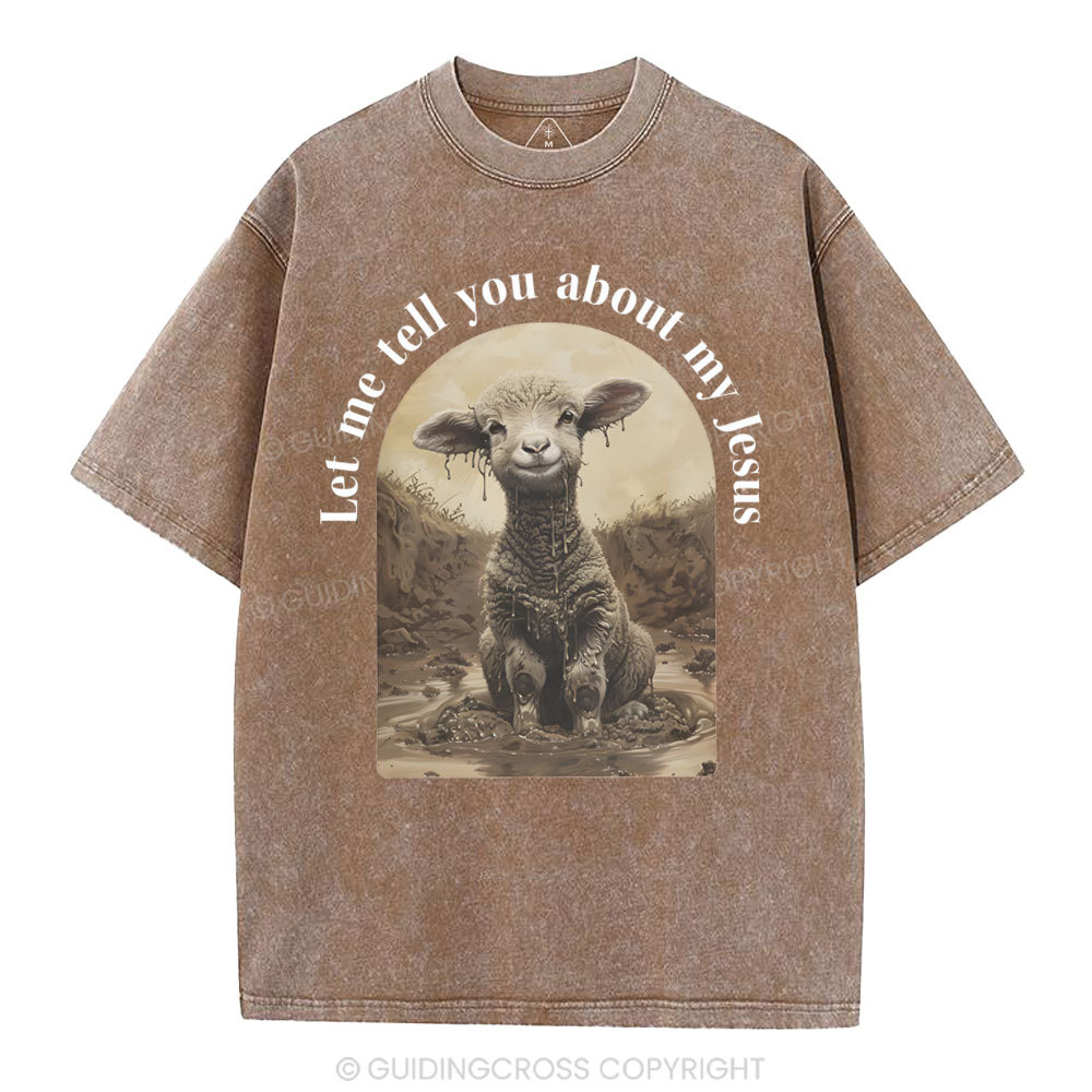 Let Me Tell You About Jesus Christian Washed T-Shirt
