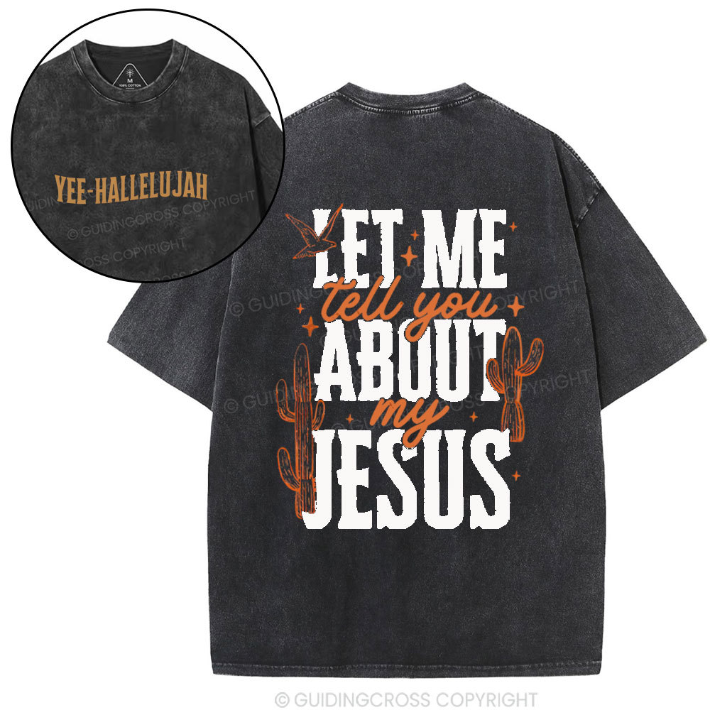 Double-sided sample washed T-Shirt Sale - GuidingCross