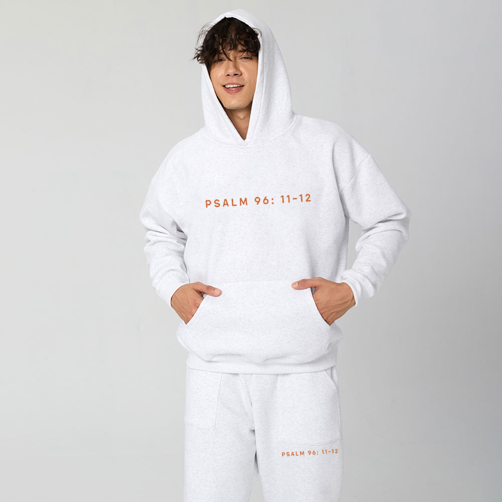 Let The Earth Be Glad Christian Premium Fleece Hoodie Set