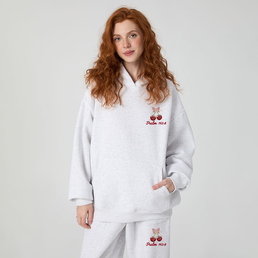Let The Morning Bring Me Word Of Your Unfailing Love Christian Premium Fleece Hoodie Set