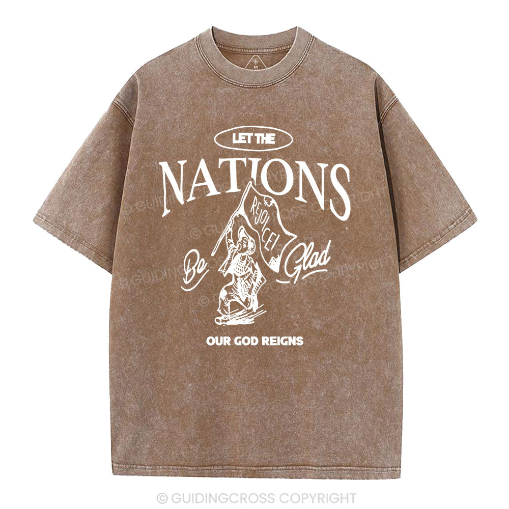 Let The Nation Rejoice Christian Washed T-Shirt