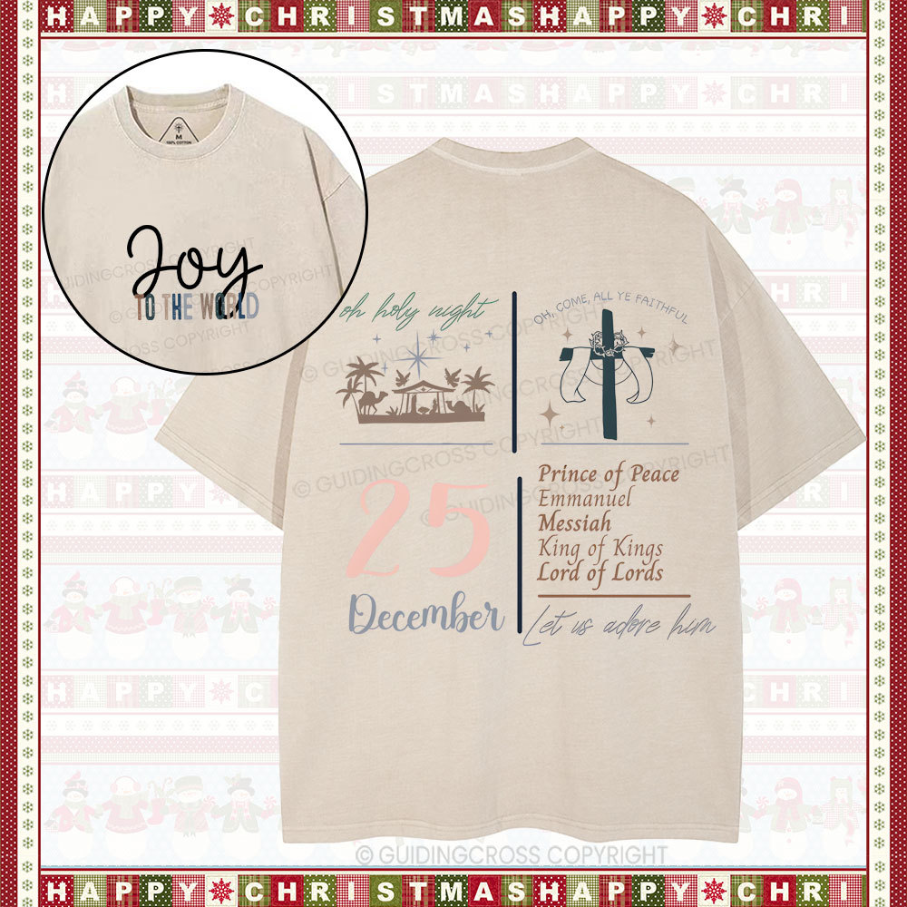 Double-sided sample washed T-Shirt Sale - GuidingCross