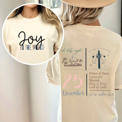 Let Us Adore Him Christian Washed T-Shirt