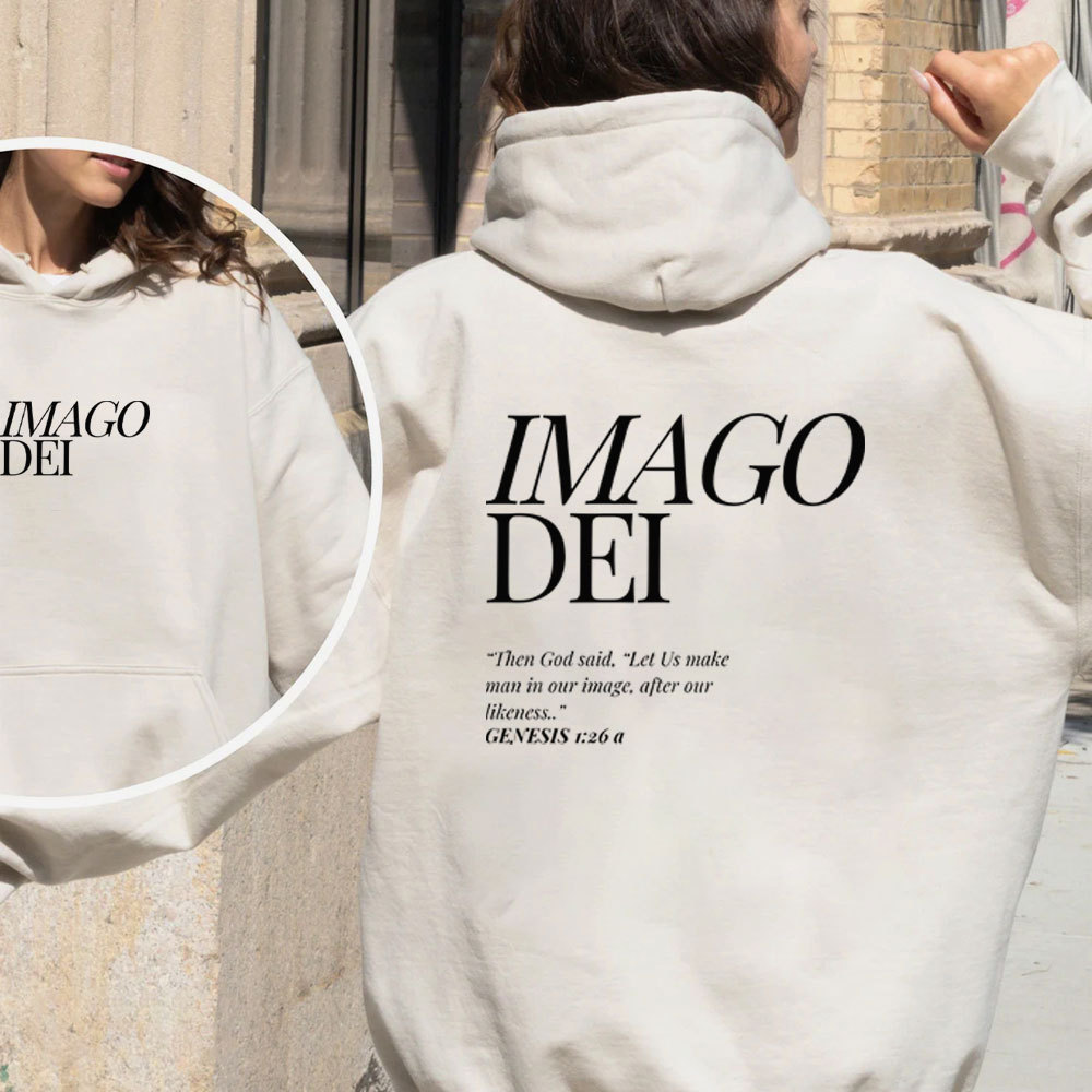 Let Us Make Man In Our Image Christian Fleece Hoodie Set