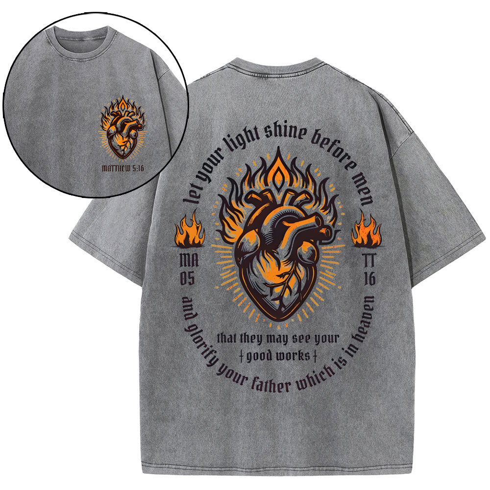 Double-Sided Vintage Washed Christian Sample T-Shirt Sale-GuidingCross