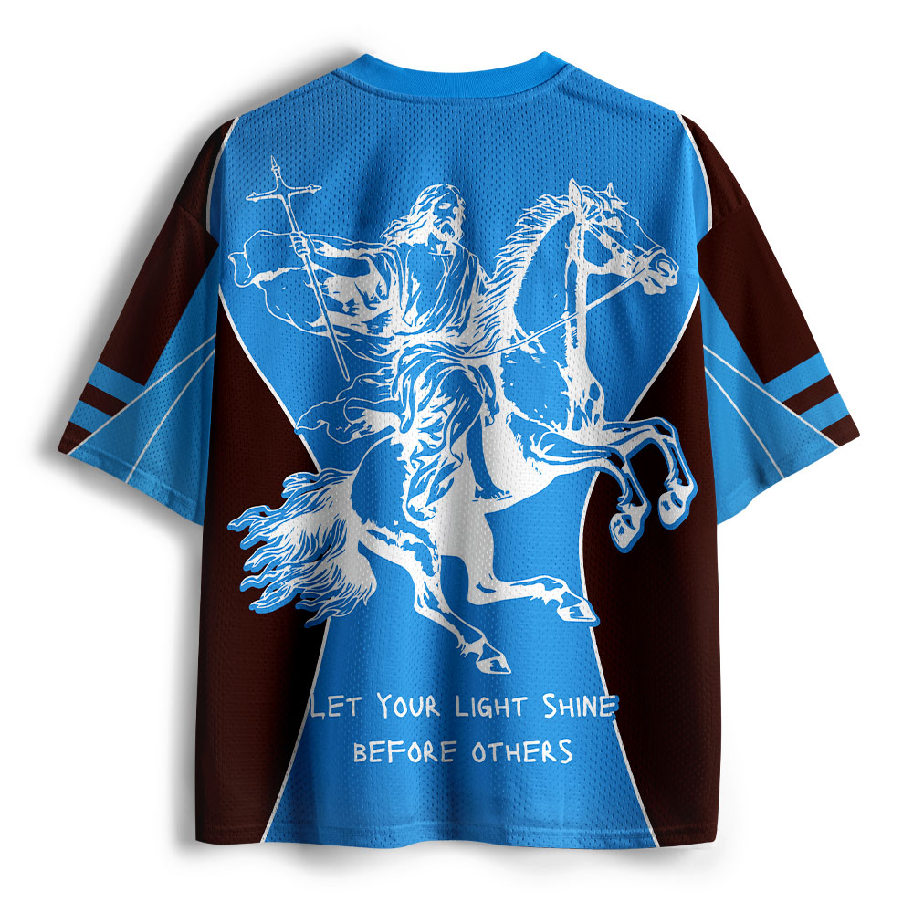 Let Your Light Shining Before Others Christian Mesh Jersey