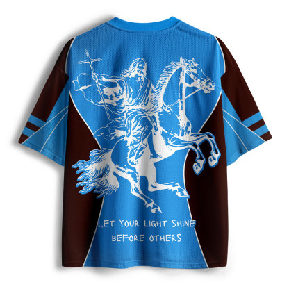 Let Your Light Shining Before Others Christian Mesh Jersey