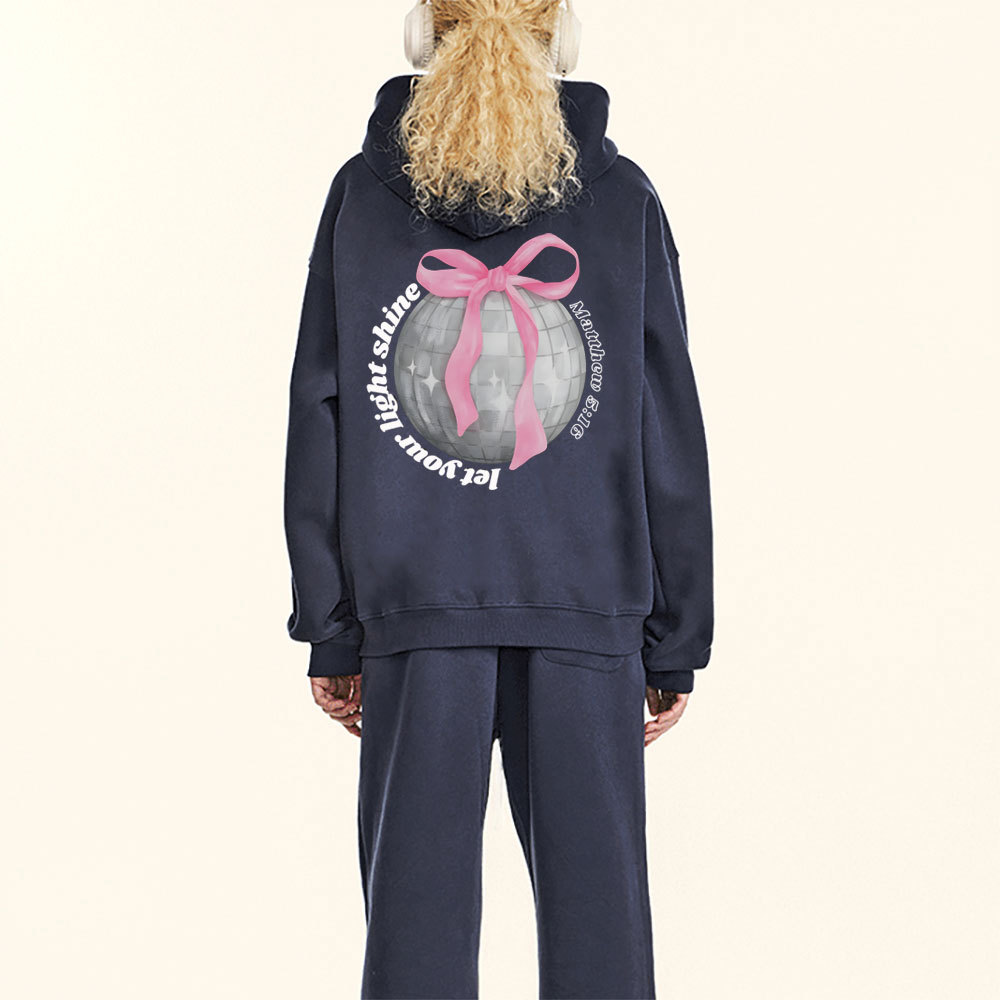 Let Your Light Shining Christian Fleece Hoodie Set