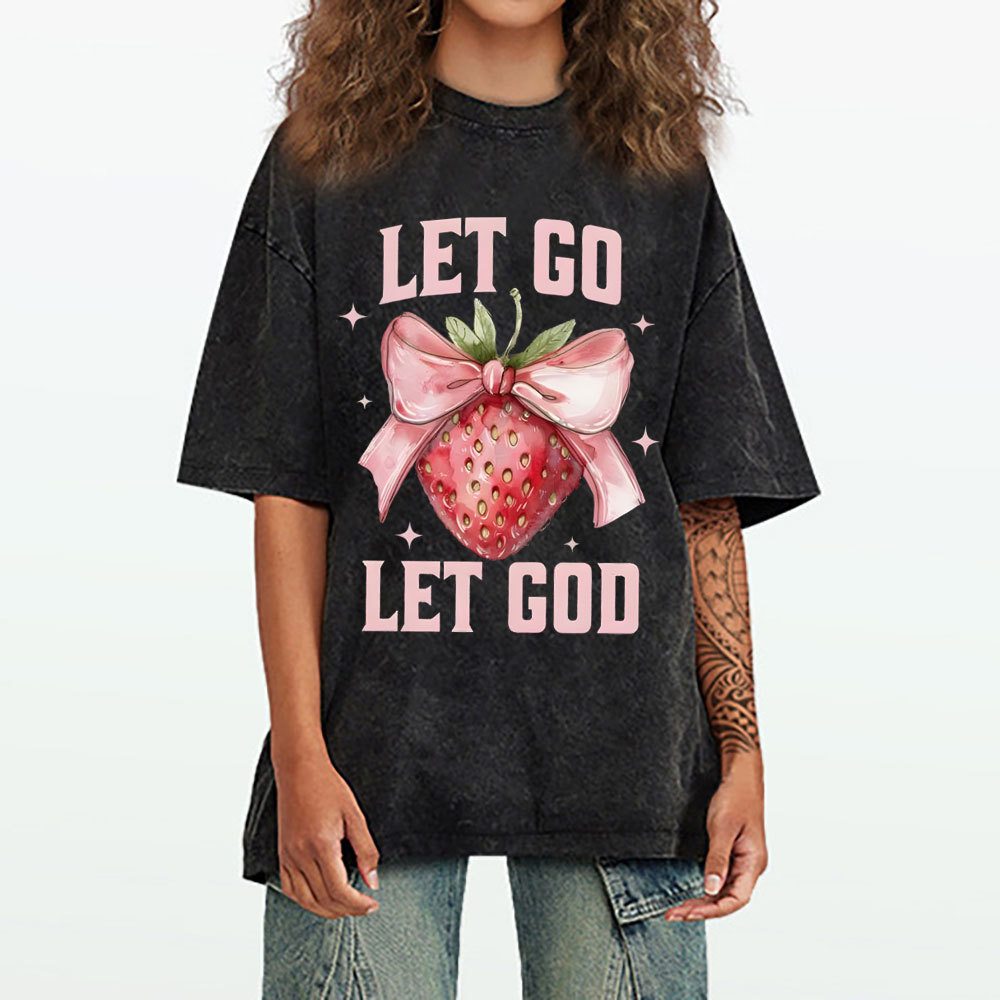 Let go Christian Washed T-Shirt