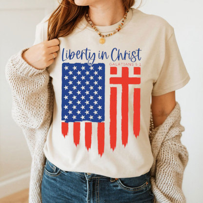Liberty In Christ Christian T-Shirt 