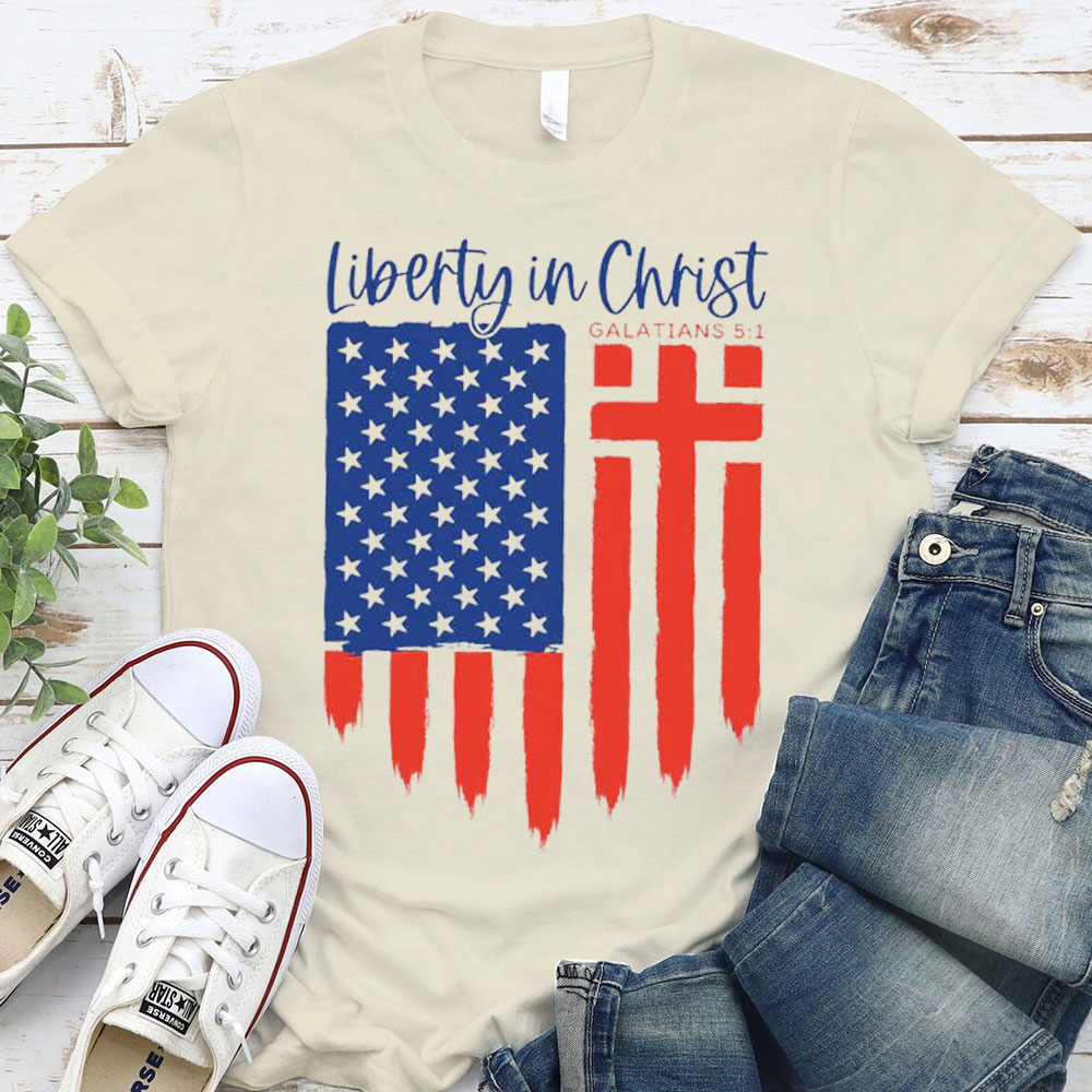 Liberty In Christ Christian T-Shirt 