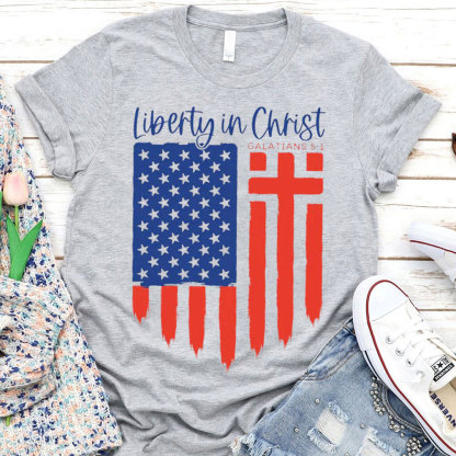 Liberty In Christ Christian T-Shirt 