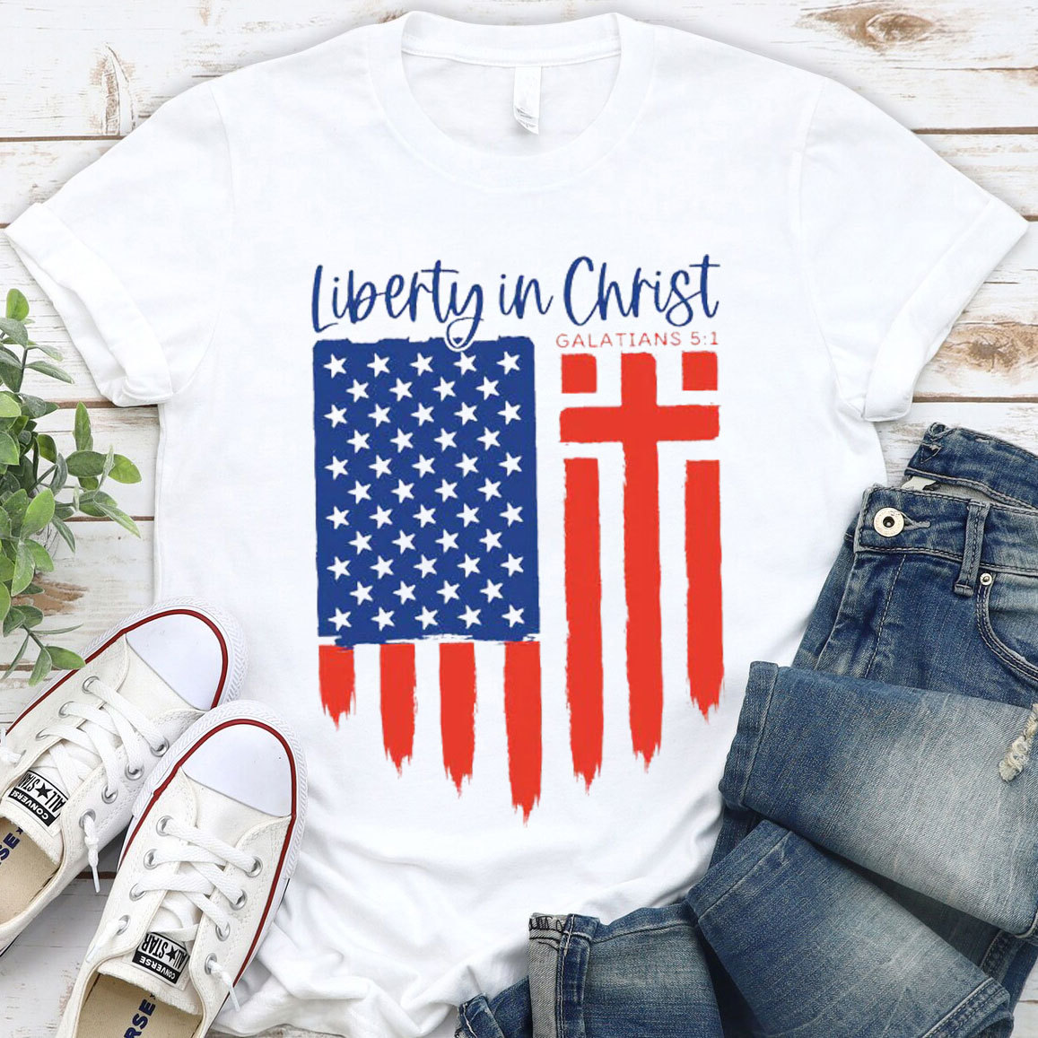 Liberty In Christ Christian T-Shirt 