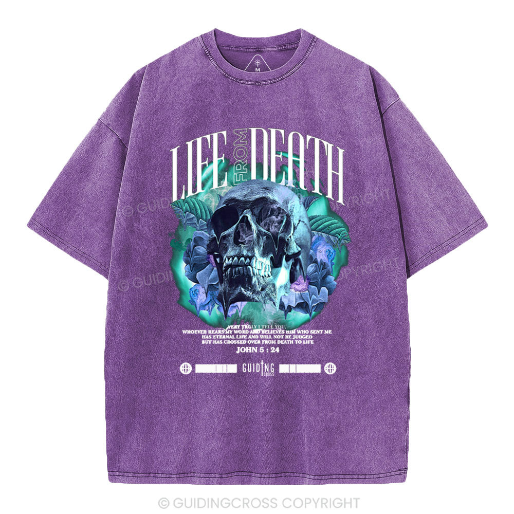 Life From Death Christian Washed T-Shirt