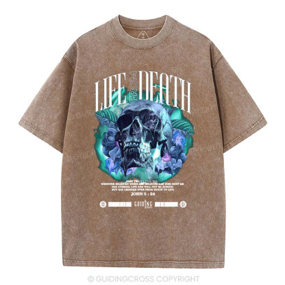Life From Death Christian Washed T-Shirt