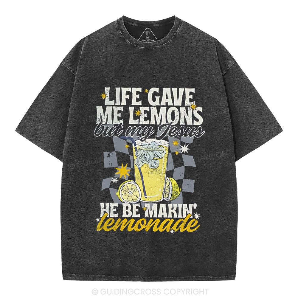 Life Gave Me Lemons Christian Washed T-Shirt