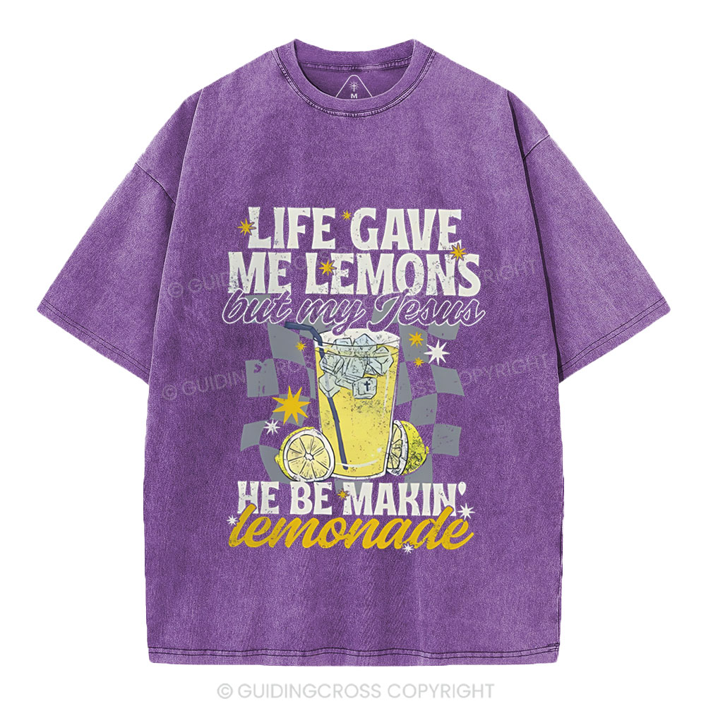 Life Gave Me Lemons Christian Washed T-Shirt