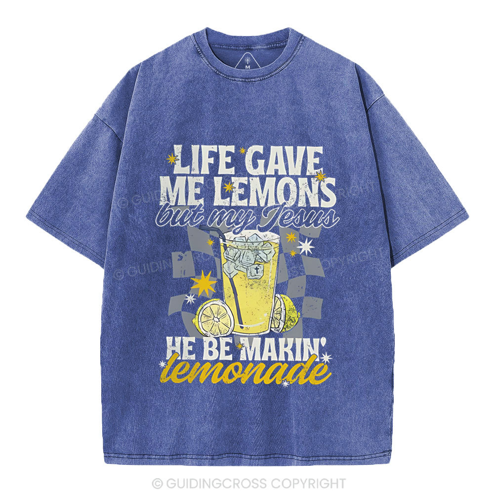 Life Gave Me Lemons Christian Washed T-Shirt