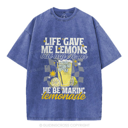 Life Gave Me Lemons Christian Washed T-Shirt