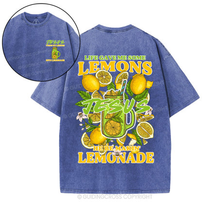Life Gave Me Some Lemons Christian Washed T-Shirt