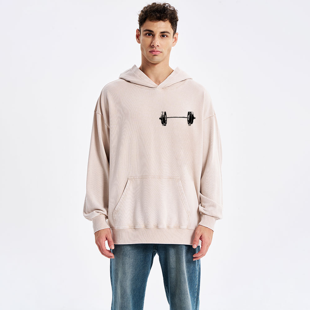 Lift Heavy Pray Hard Christian Washed Hoodie