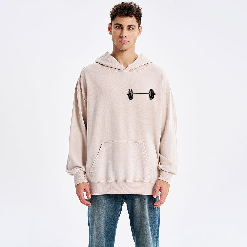 Lift Heavy Pray Hard Christian Washed Hoodie