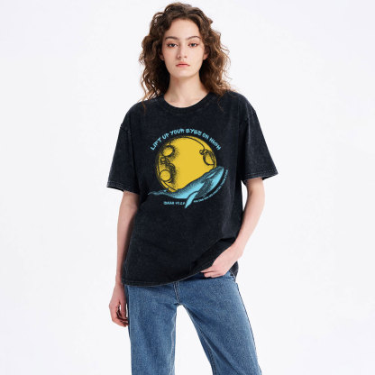 Lift Up Your Eyes Chrstian Washed T-Shirt