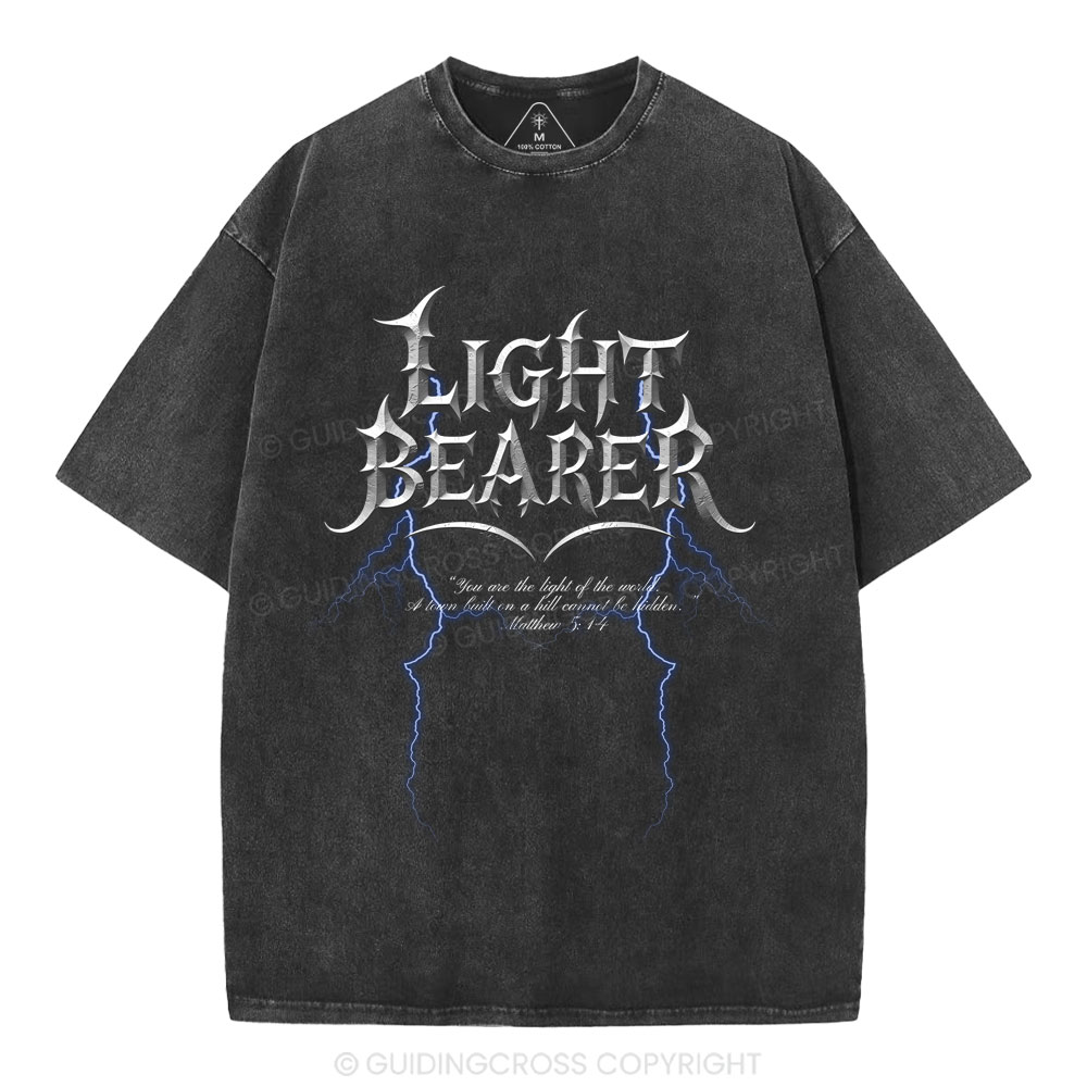 Light Bearer  Christian Washed T-Shirt