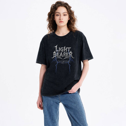 Light Bearer  Christian Washed T-Shirt
