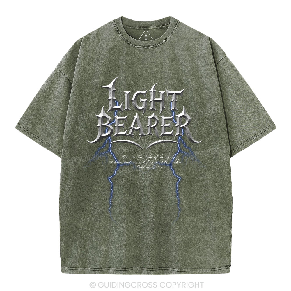 Light Bearer  Christian Washed T-Shirt