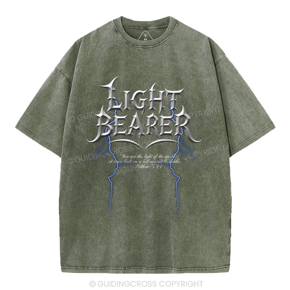 Light Bearer  Christian Washed T-Shirt