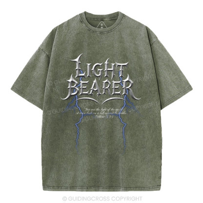 Light Bearer  Christian Washed T-Shirt