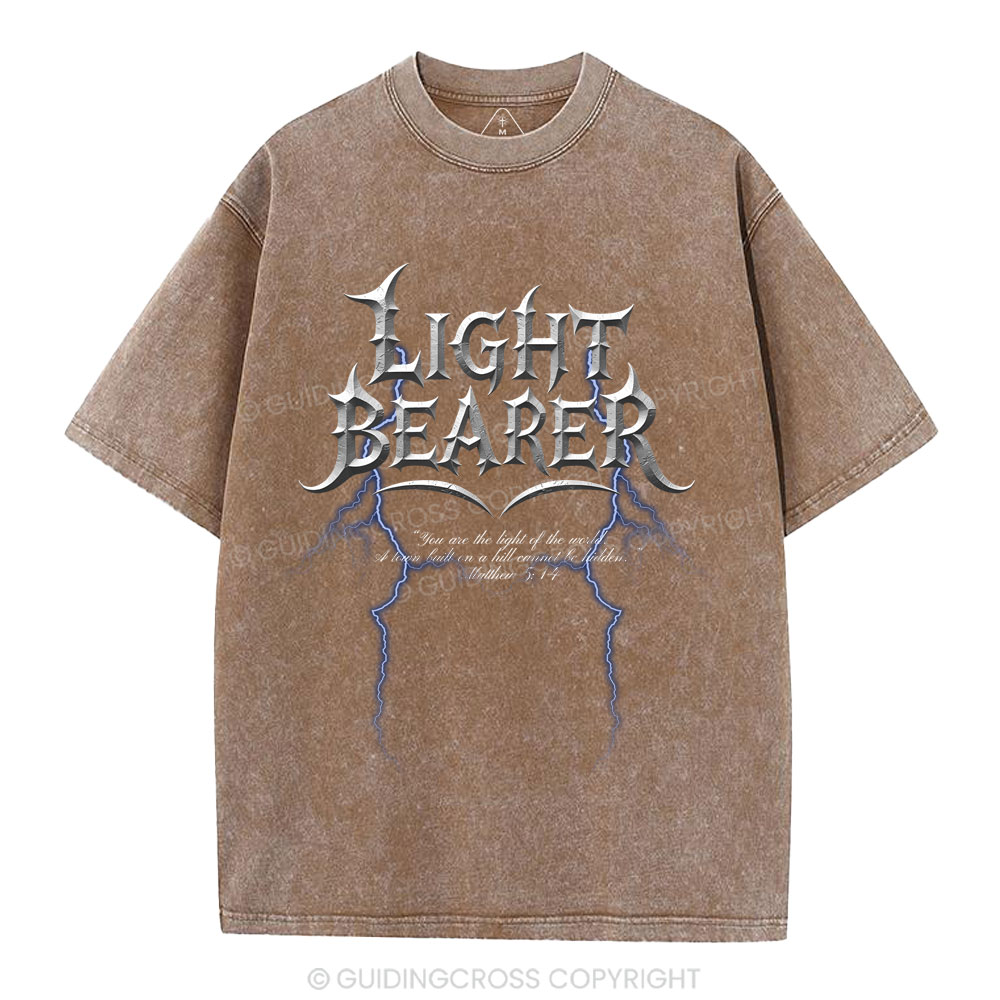 Light Bearer  Christian Washed T-Shirt